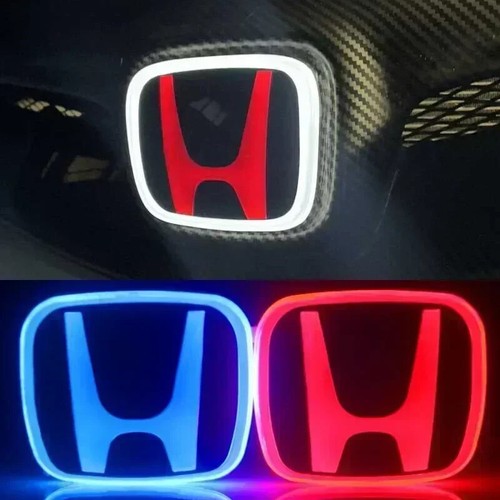 Car led front emblem sticker - front,