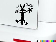 COYOTE SPLAT FUNNY CAR STICKERS DECALS BUMPER WINDOW VINYL LAPTOP VAN OUCH DENT