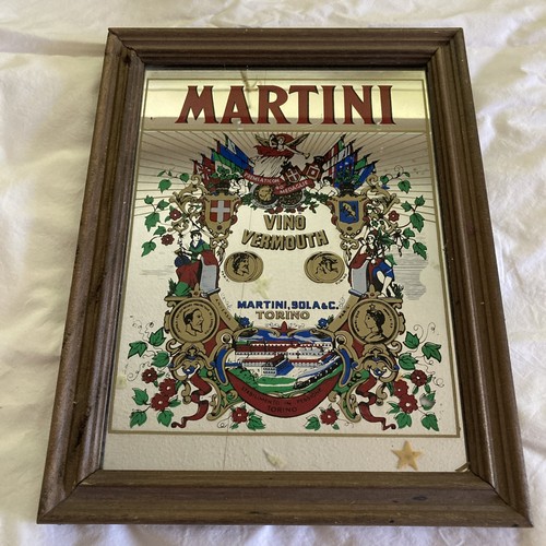 Martini advertising mirror pub - advertising,