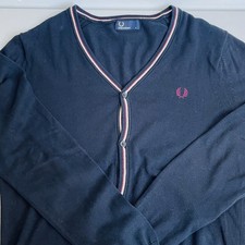 Fred Perry Mens Cardigan Navy