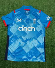 England Cricket 2024 Blue One Day ODI T-Shirt | Castore Child Boys 12 Years