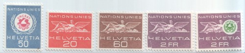 Swiss postage stamps 1955 - stamps,