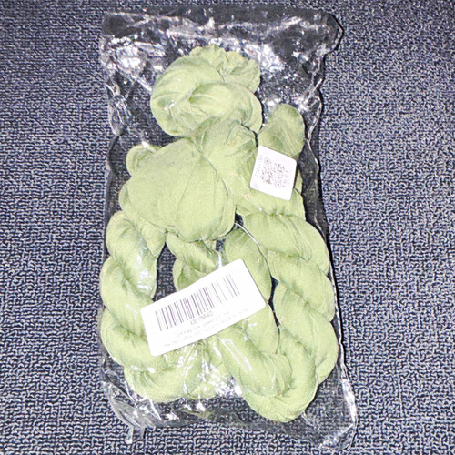 Green ribbon yarn - ribbon,