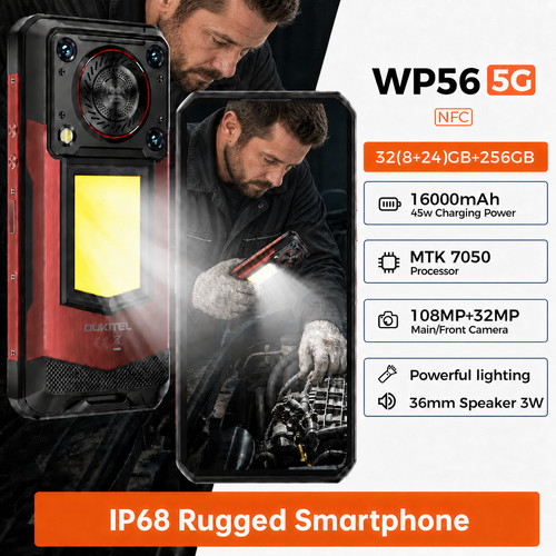 Oukitel wp56 rugged phone - oukitel,