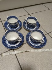 Vintage Staffordshire  China Cups and Saucers Old Castle Barratts