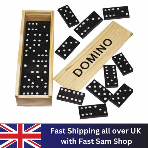 Piece wooden dominoes - dominoes, set