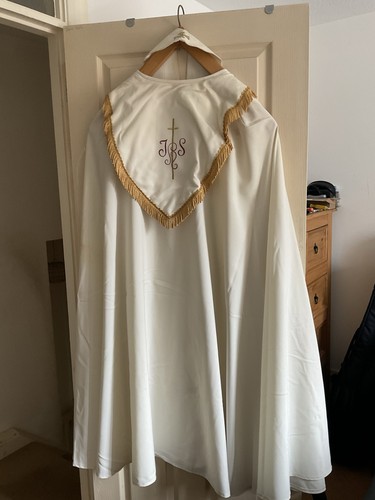 Priest ceremonial white cope - priest,