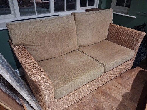 Used wicker sofa - wicker,