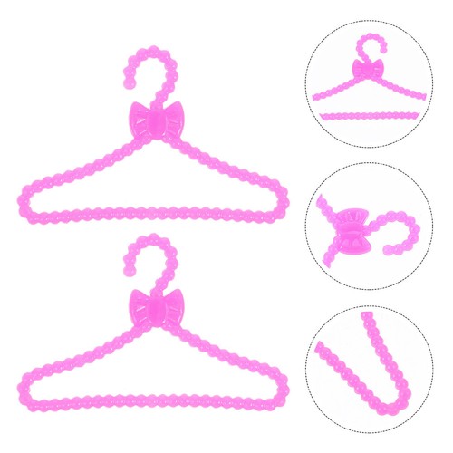 Reusable plastic doll hangers - doll,