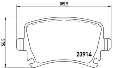 REAR BRAKE PAD SET DISC BRAKE