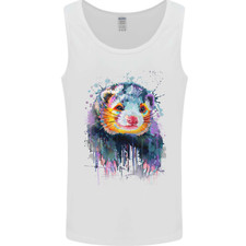 A Ferret Watercolour Mens Vest