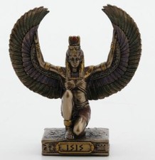 Isis egyptian bronze miniature - egyptian,