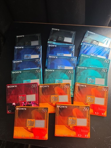 Sony color minute minidiscs - 80-minute,