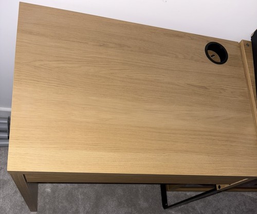 Ikea micke oak desk - desk, compact