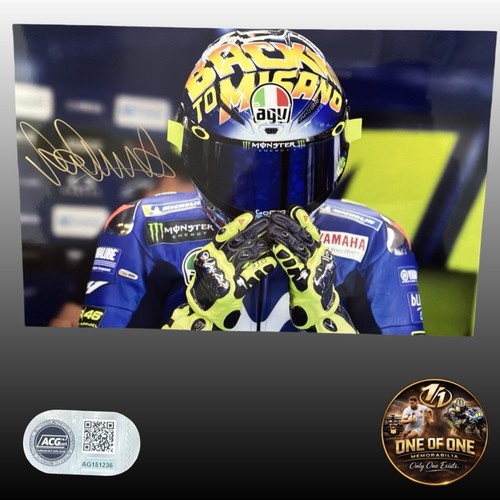 Valentino rossi signed 16x12 - rossi,