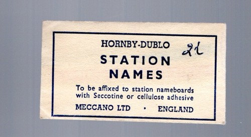 Hornby dublo packet station - hornby,