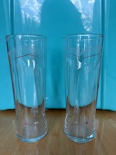 2 x carling Half Pint Glasses