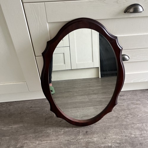 Mirror with wooden surround - wooden,
