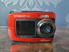 Polaroid Digital Camera iF045 14.0MP Underwater Selfie Screen Red Tested