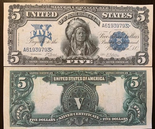 Reproduction 1899 usa bill - 1899, $5
