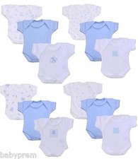 BabyPrem Premature Baby Boys Pack of Bodysuits Vests Preemie Baby Clothes 1-7lb