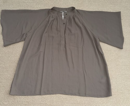 Taupe top blouse raglan - taupe,