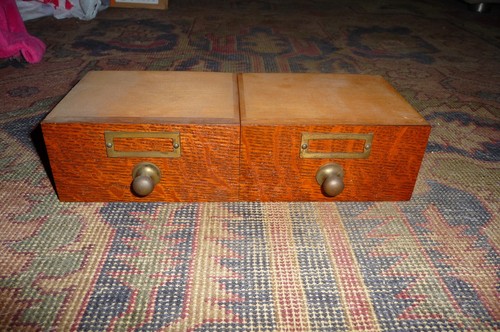 Two original antique oak - original,