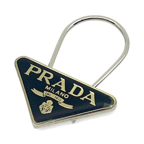 Prada triangle plate logo - prada,