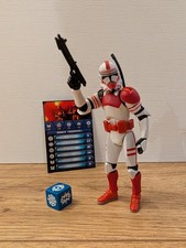 STAR WARS Shock trooper Clone Coruscant Guard 3.75 Antennae Version With Blaster