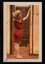 BEAUTIFUL WOMAN BATHING BELLE RISQUE POSTCARD E20C - NU96