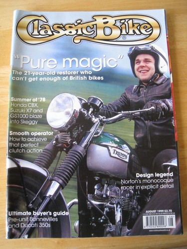 Classic bike magazine aug 1999 - bike,