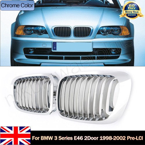Front kidney grille chrome - 2x,