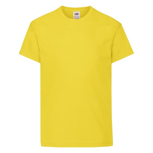 Yellow kids shirt fruit of - yellow,