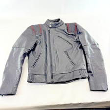 Vintage Kett Black Soft Leather Motorcycle Jacket Soft Leather Punk Biker UK 38