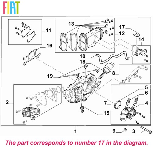 Genuine fiat egr - egr, valve