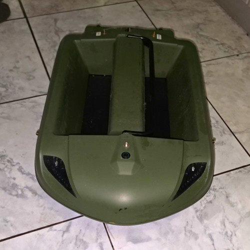 Green fishing bait boat with - green,
