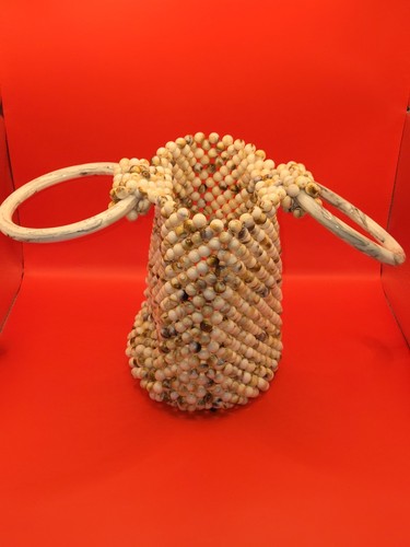 Vintage 1960s beaded - beaded, handbag
