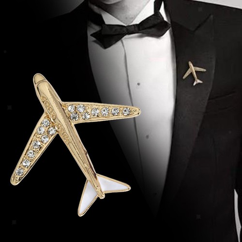 Airplane brooch pin lapel - brooch,
