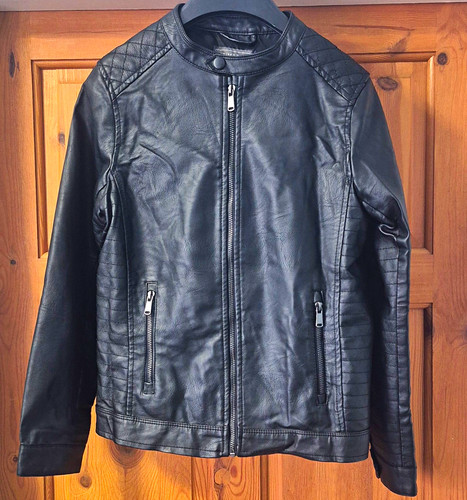 Primark boys black faux - primark,