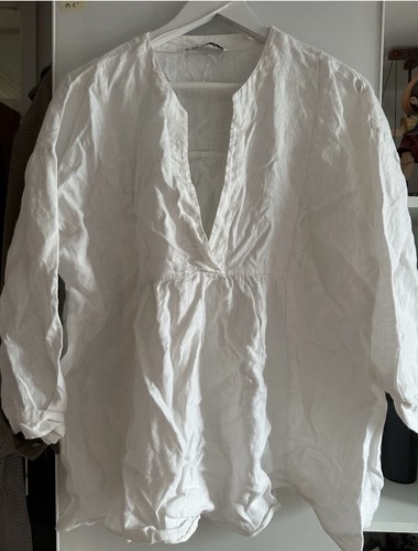Zara white tunic size m - tunic,