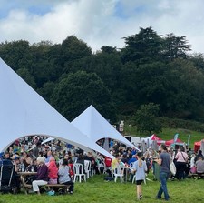 2 X 16m White Starshade Tents