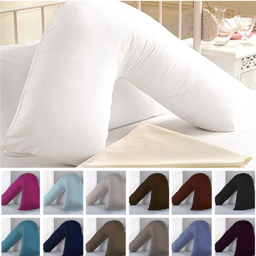 Shaped pillow case cover - v,