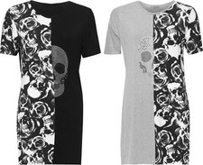 Plus Size Womens Split Print