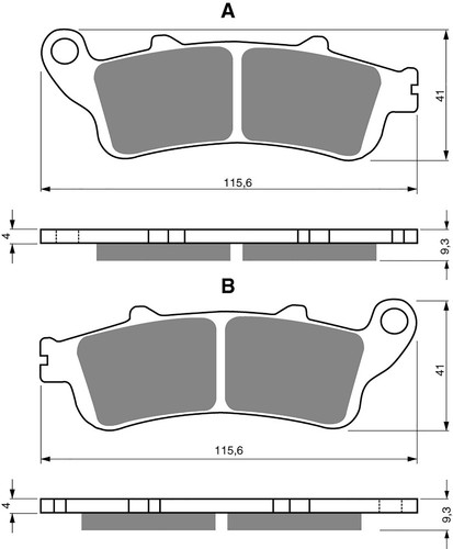 Brake disc pads front - pads,