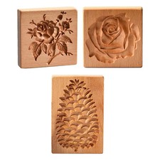 Wooden Cookie Mold Dough Stamp
