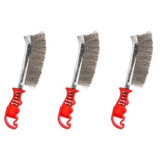 3x Heavy Duty Wire Hand Brush