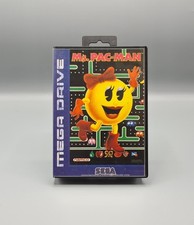 Sega Mega Drive Ms Pac Man Complete In Box with Manual PAL Namco
