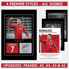 Cristiano Ronaldo Signed Print
