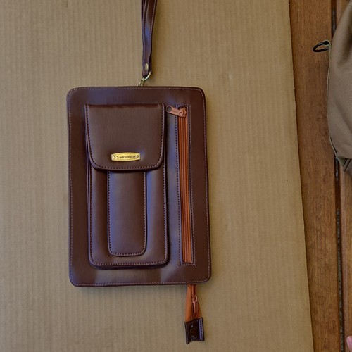Samsonite brown leather - samsonite,