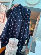 M&S Percy Pig Navy Hoodie Blanket Oversized Fleeced Long Sleeves x 2